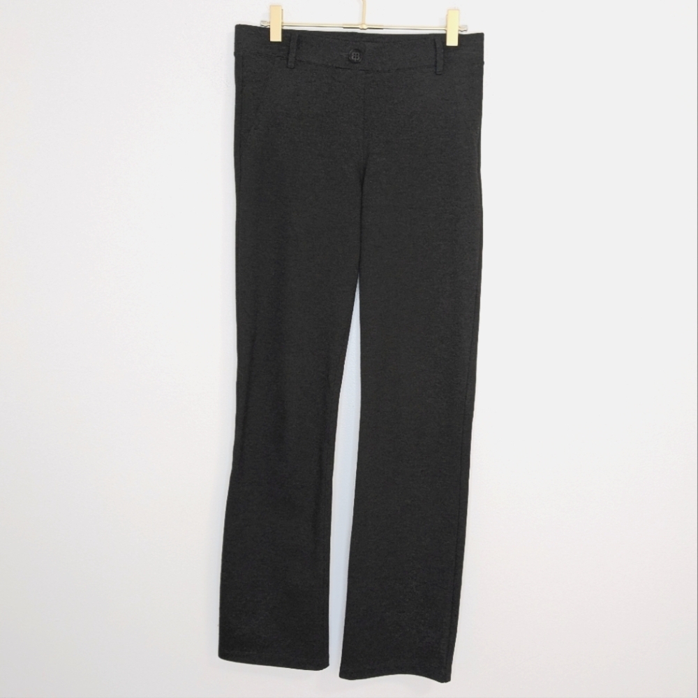 NWOT Betabrand Small Petite Charcoal Gray Straight Classic Dress Pant Yoga Pants